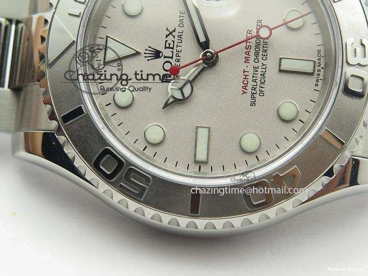 0901 Effortless Yacht-Master BP Maker 16622 Silver Dial On SS Bracelet A 3868
